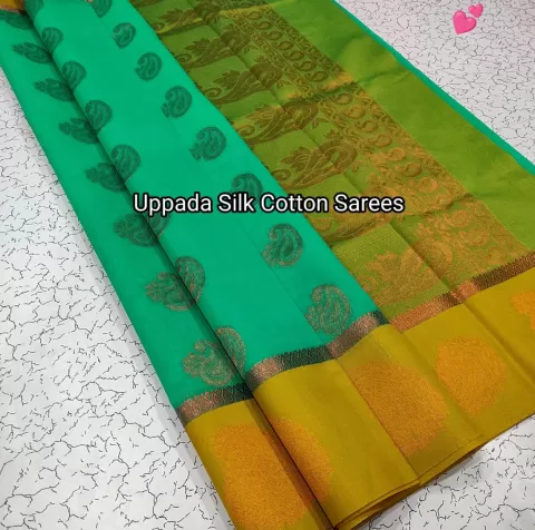 Green Silk Cotton Saree